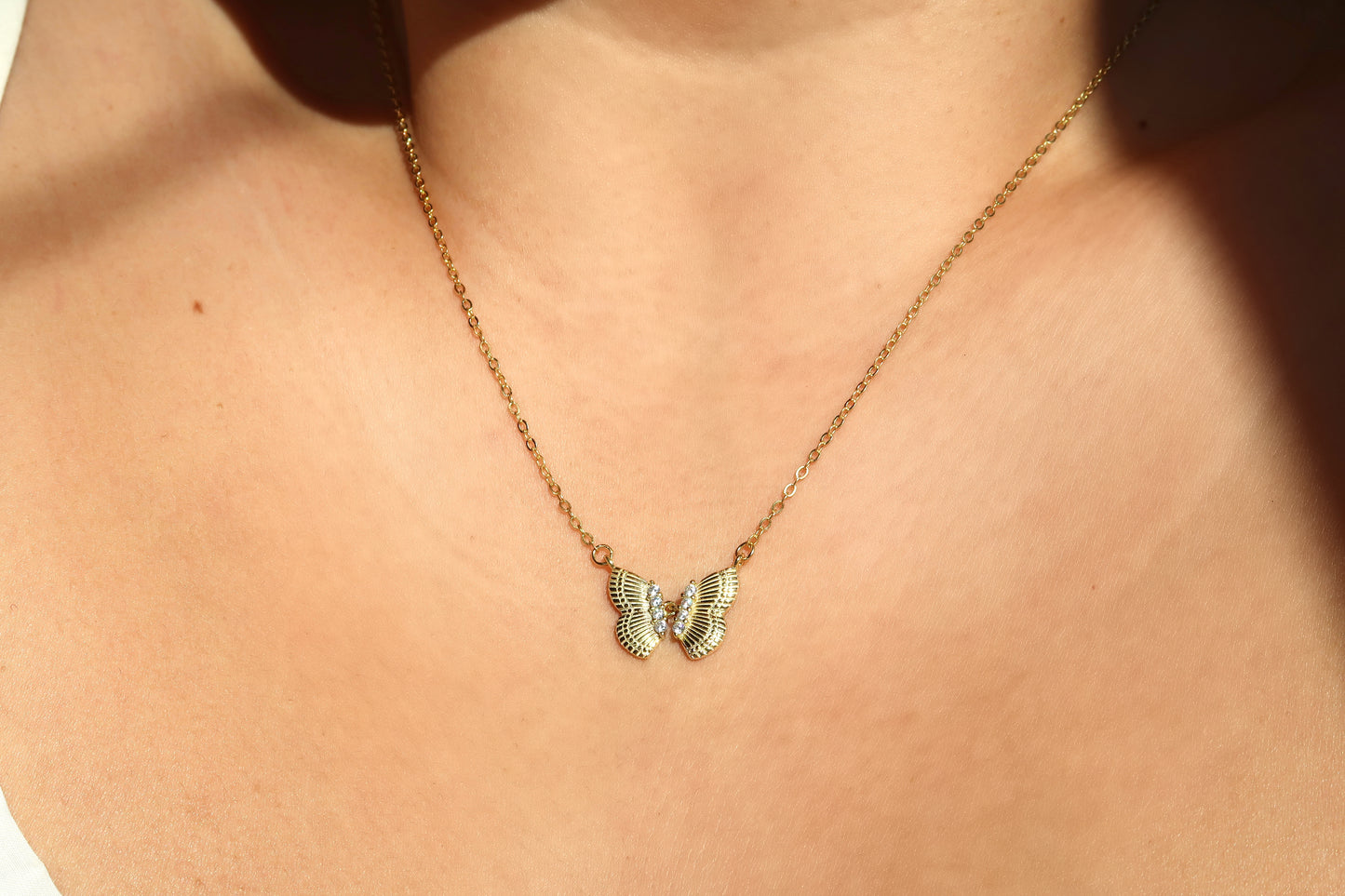 Gold Butterfly Necklace