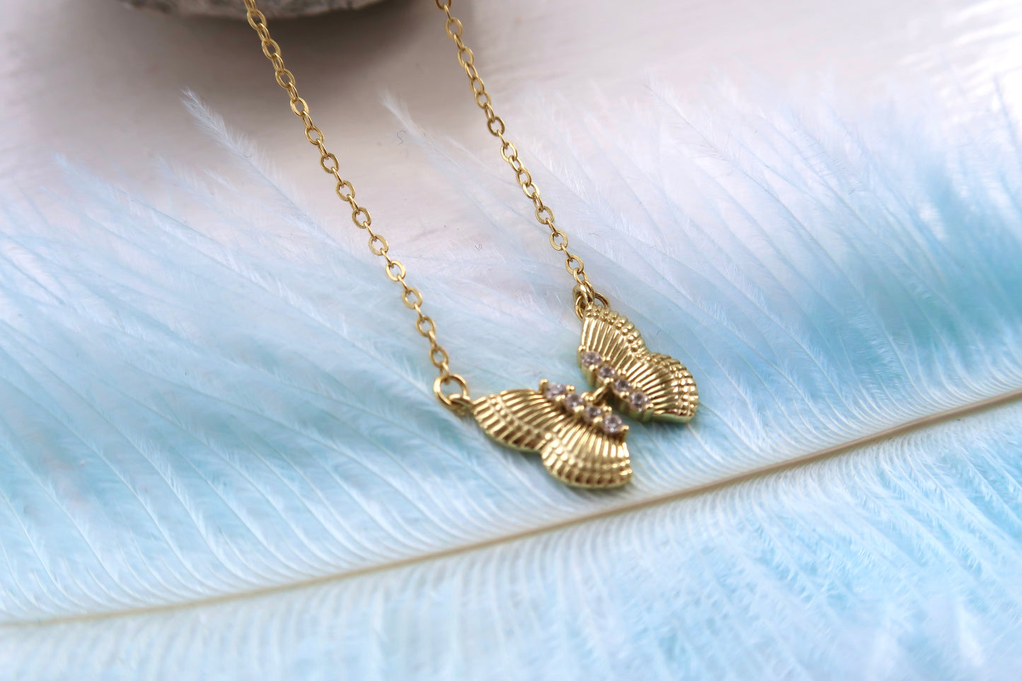 Gold Butterfly Necklace