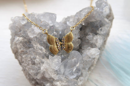 Gold Butterfly Necklace