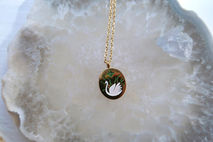 Animal And Flower Coin Necklace