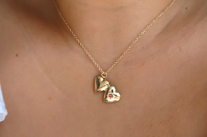 Gold Heart Locket Necklace