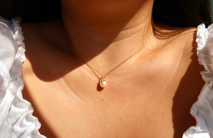 Summer Fruit Necklace Freshwater Natural Pearls