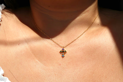 Colourful Cross Necklace