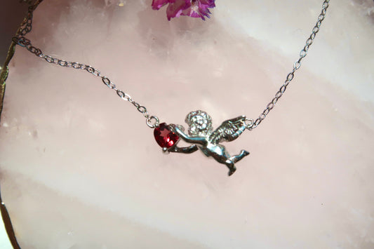925 Sterling Silver Cupid Necklace