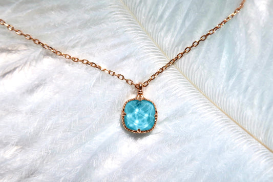 Doublet turquoise necklace